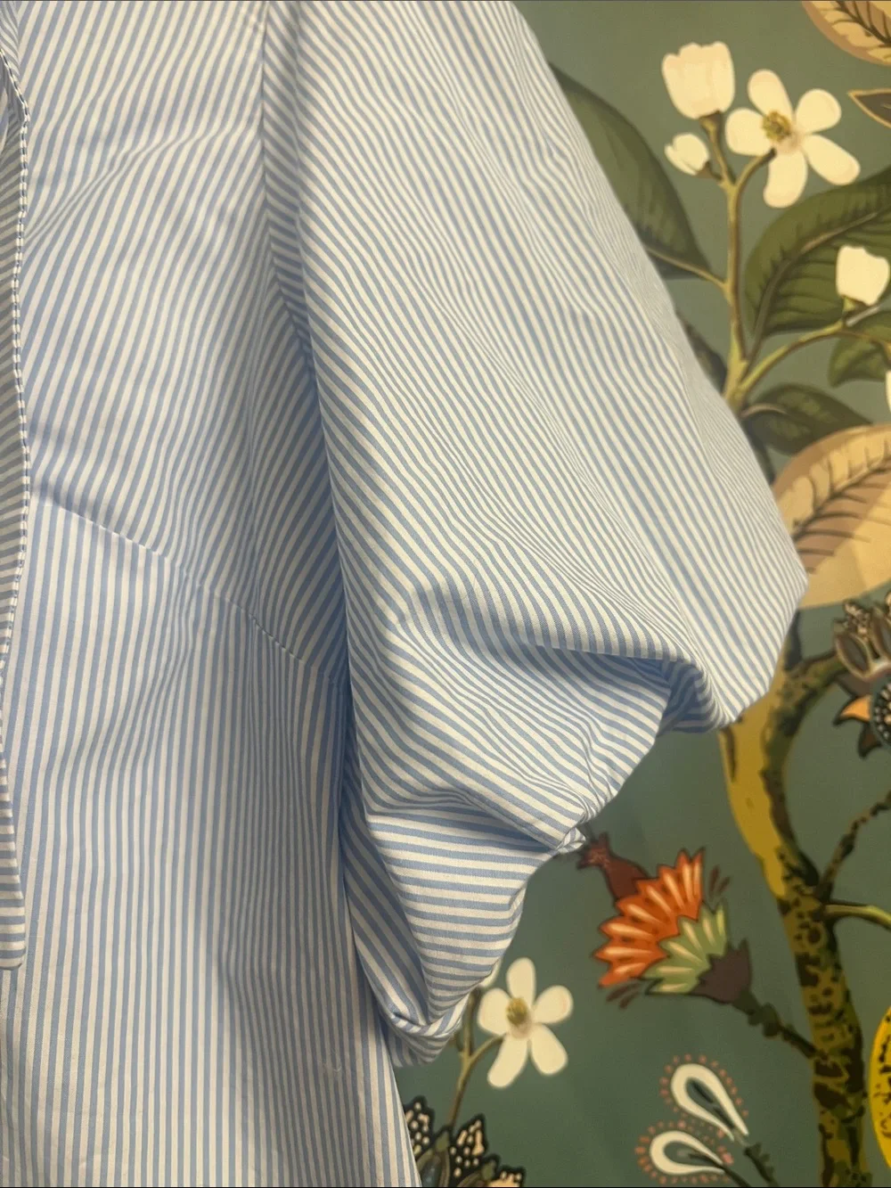 kate spade Blue and White Striped Collared Shirt
